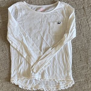 Vineyard Vines White Long Sleeve Kids Tee